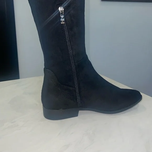 Black Over the Knee Boots - Picture 5 of 7